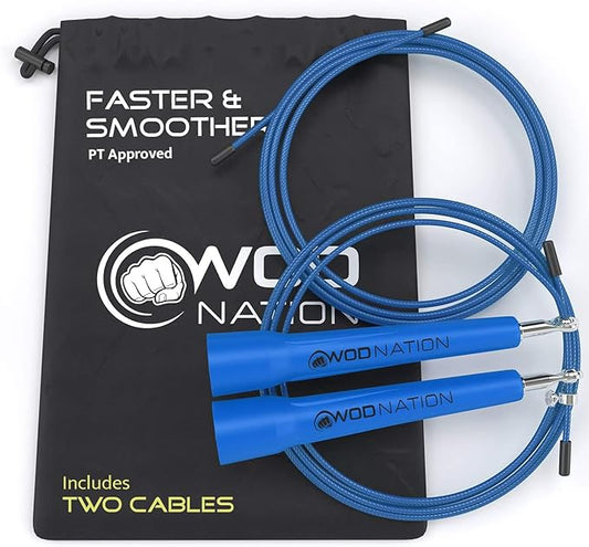 WOD Nation Adjustable Speed Jump Rope For Men