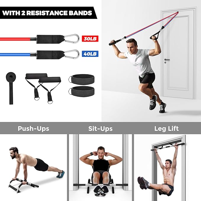 ONETWOFIT Pull Up Bar for Doorway
