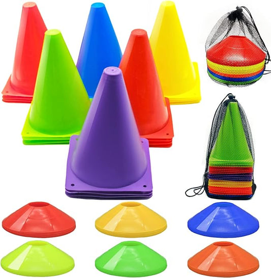 Soccer Cones Set 84/42Pcs 7"/9" 7"/9" Cones