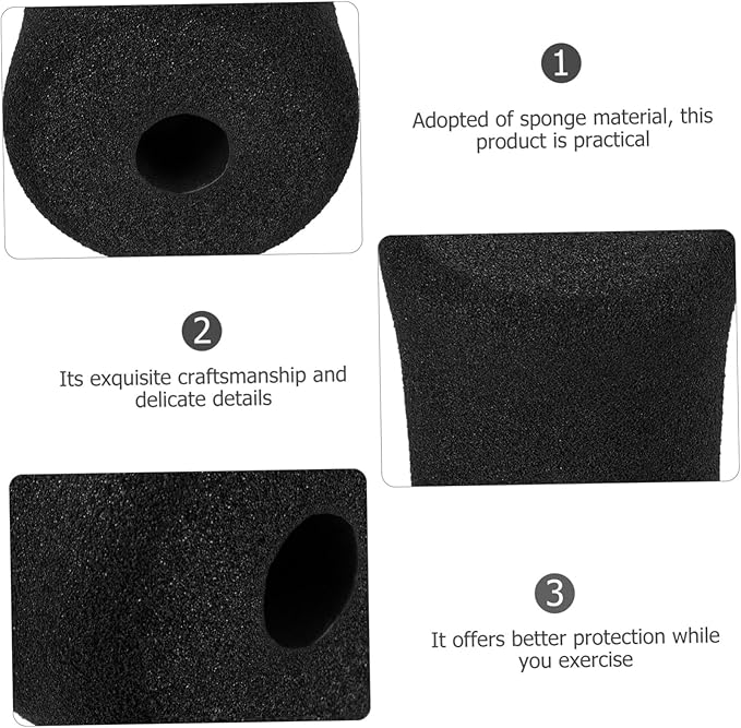 SUPVOX 2pcs Gym Replacement Parts Pads Covers Exercise Equipment Comfortable Sponge Foot Pads Weight Bench Leg Extension