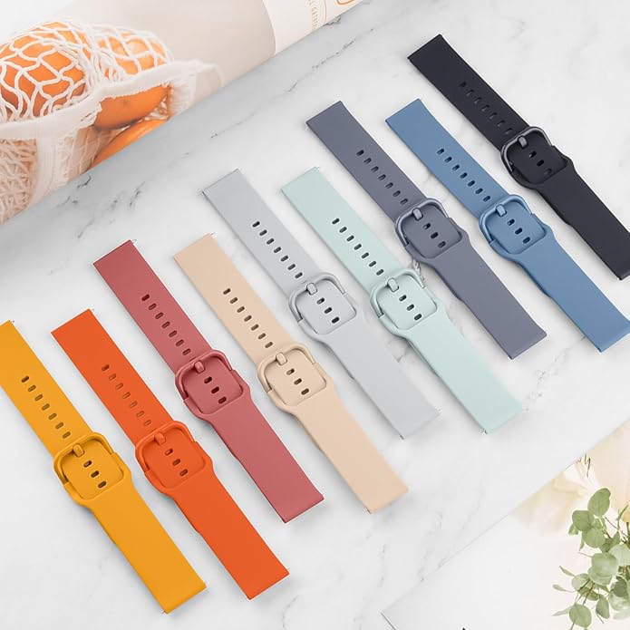 AK Band for Amazfit GTS 4 / GTS 4 Mini / GTS 3 / GTS 2 / GTS 2e / GTS 2 mini / GTS / GTR mini Bands, 20mm Soft Replacement Sport Strap for Amazfit Bip 3 / Bip 3 Pro / Bip U Pro / Bip / Bip Lite / Bip S / Bip S lite / Bip U Smart Watch Women Men