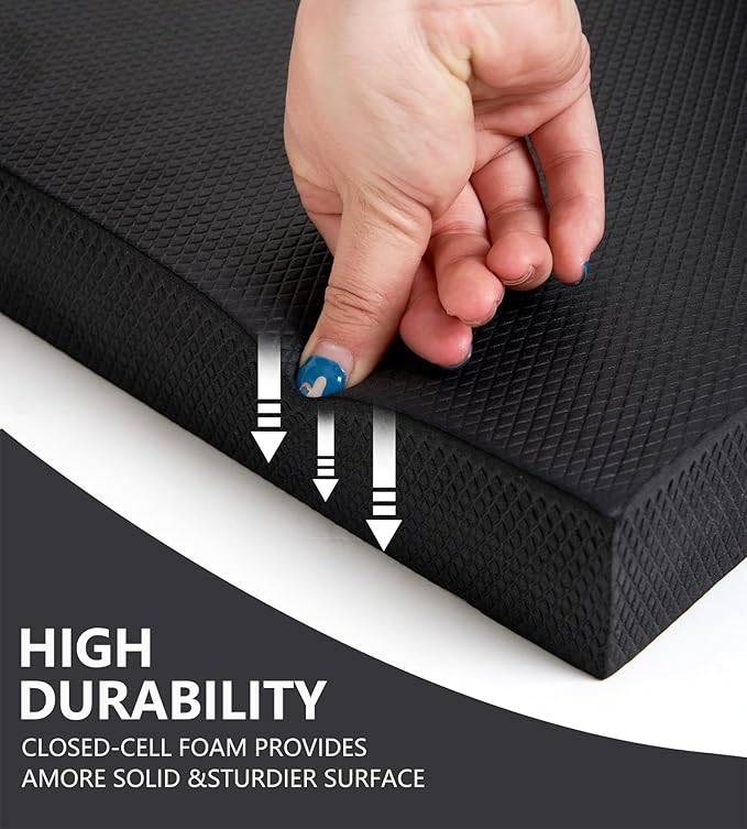 nuveti Large Balance Pad - TPE Non-Slip Mat Exercise（20''x16''x2.4''）