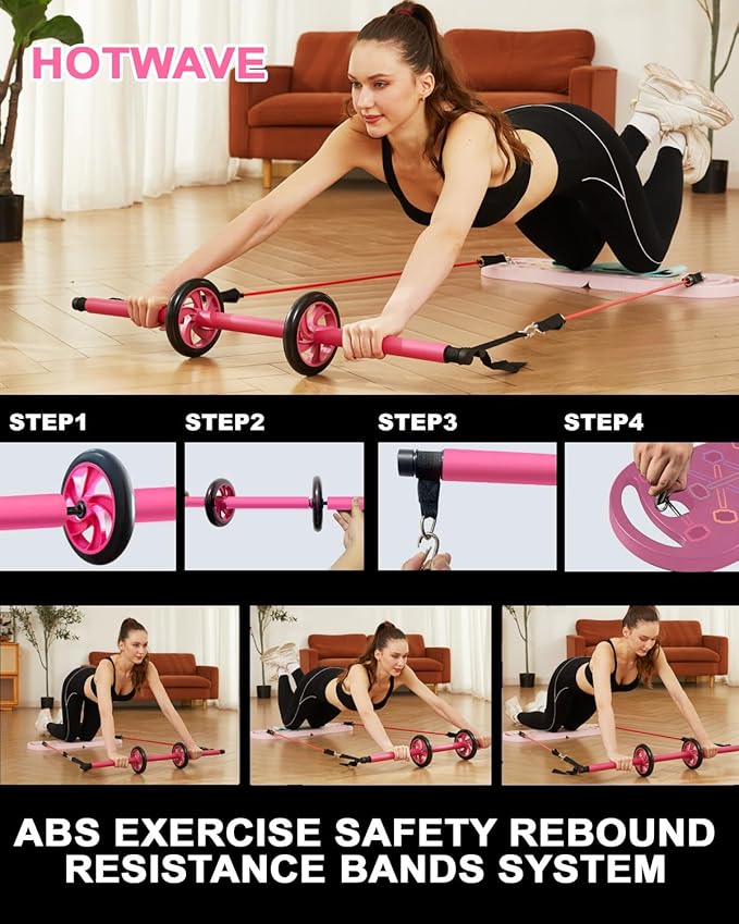 HOTWAVE Portable Exercise Equipment with 16 Gym Accessories.20 1 Push