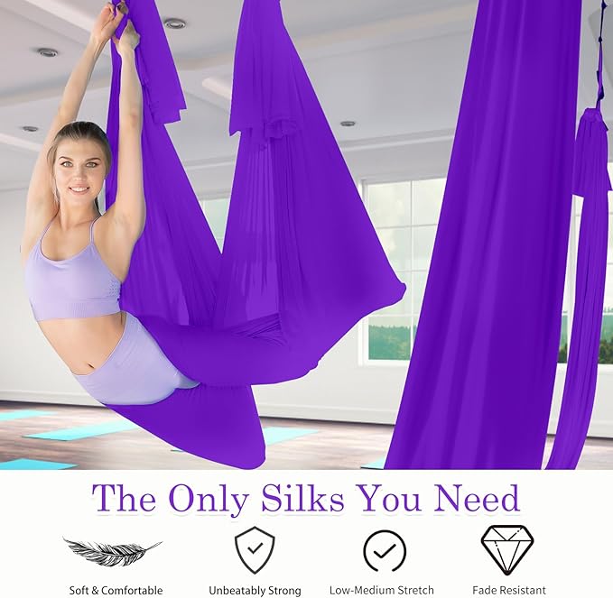PRIOR FITNESS 5M Aerial Yoga Hammock Yoga Swing