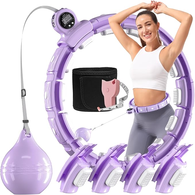 Weighted Workout Hoop for Weight Loss 48 inchs,