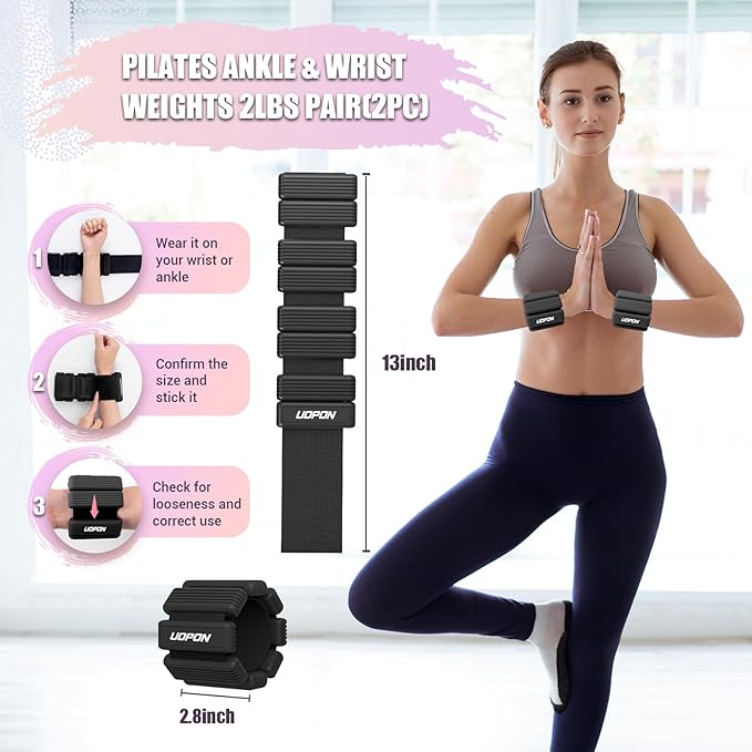Wrist Weights for Women Set of 2 1 lbs