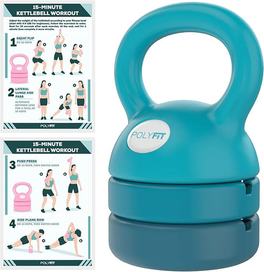 Adjustable Kettlebell - Kettlebell Weights Set for Home Gym