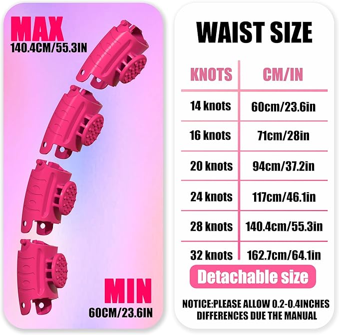 Infinity Weighted Fitness Circle for Adults 32 Detachable