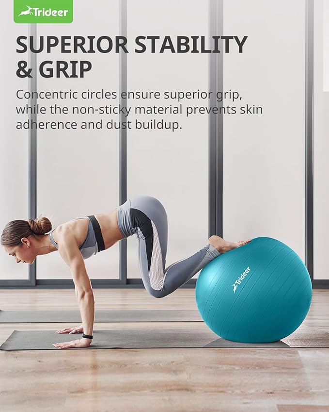 Trideer Yoga Ball Exercise Ball for Working Out 5 Sizes