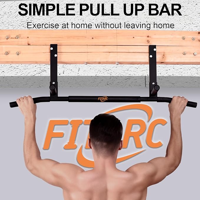Fitarc Joist Mount Pull Up Bar, Chin Up Bar Ceiling Mount, Heavy Duty, Workout for Home Gym, 42 inch Wide -Patent Pending