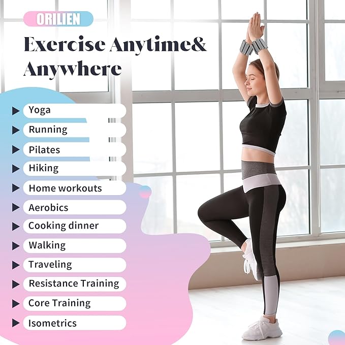 Wrist & Ankle Weights for Women Men 2 (1Lb (1Lb Each)