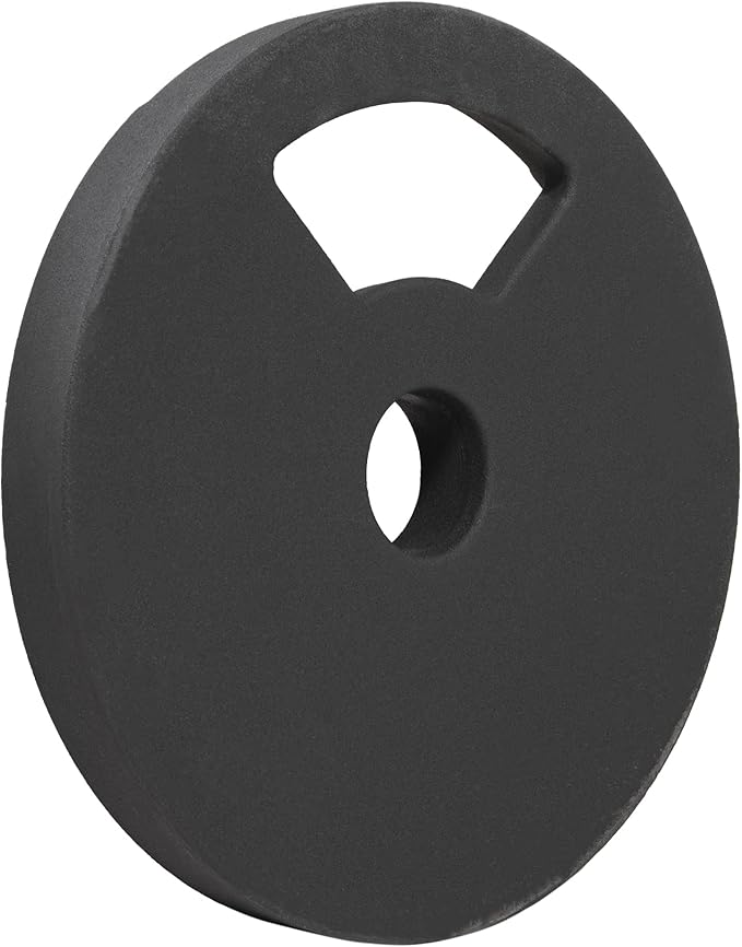 Signature Fitness Cast Iron Plate Weight Plate for Strength Training and Weightlifting, Olympic or Standard