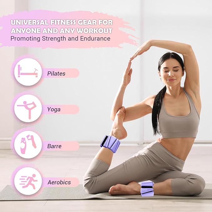 Wrist Ankle Weights for Women Set of 2 2 lbs/4 lbs/4 lbs
