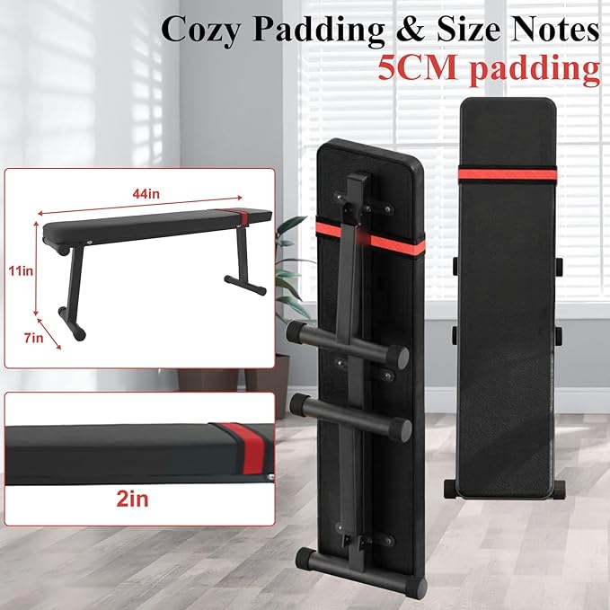 Flat Weight Bench for Home Gym