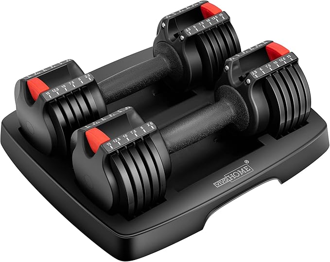 VIVOHOME 2.5 lbs to 15 lbs Adjustable Weights 2 with