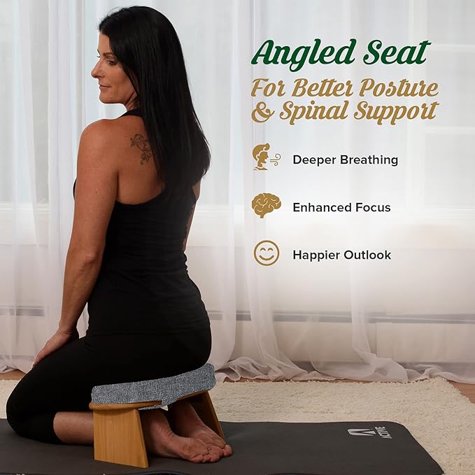 Monk & Llama Meditation Bench - Foldable