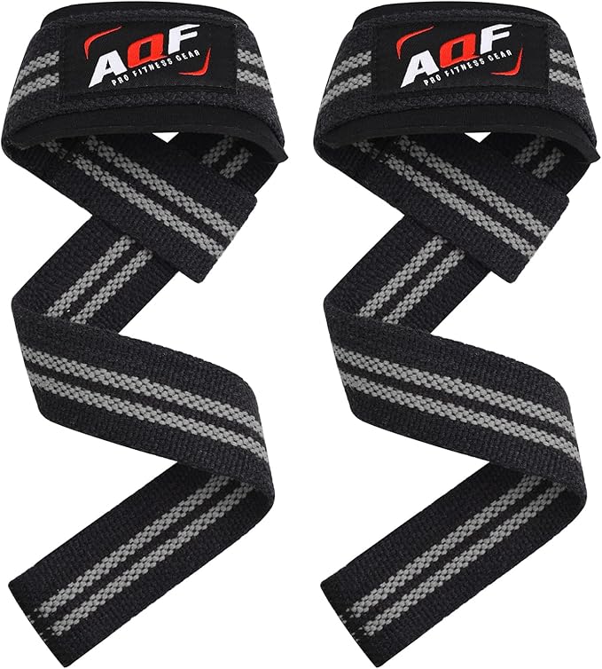 Lifting Wrist Straps for Weightlifting, Powerlifting & Deadlifts – 23” Neoprene Padded Cotton Straps for Strength Training & Gym Workouts - Maximum Grip Support for Men & Women