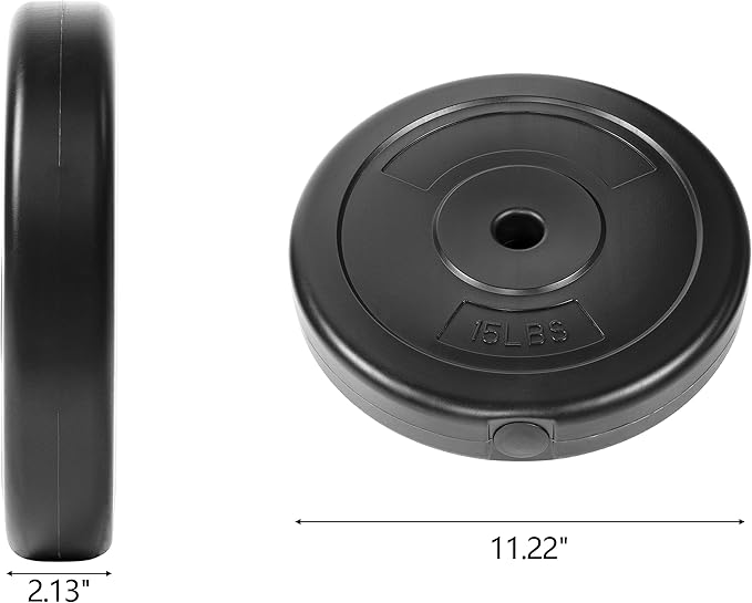 Signature Fitness Vinyl Standard 1-Inch Plate Weight Plate