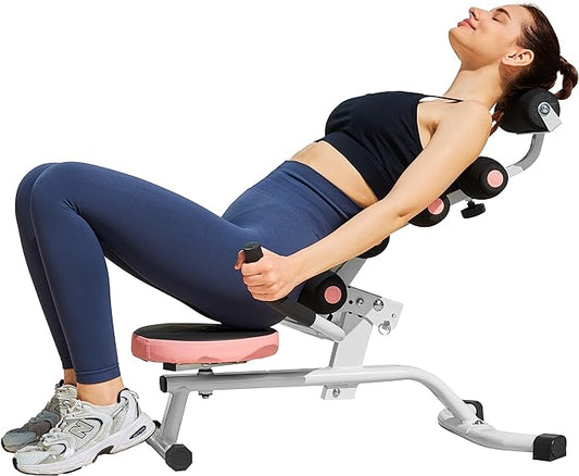 Leikefitness Back Relax Chair with Foam Roller Relieve 360° Rotating