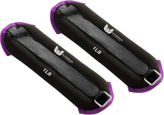 Warrior Adjustable Length Ankle Wrist Weights Pair for Arm and Leg Exercise, Aerobics, Walking, Running, Physical Therapy and Fitness Cardio Strength Training