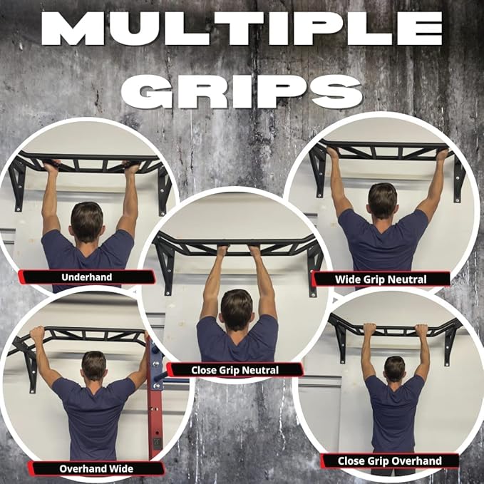 Gronk Fitness - Ceiling Mounted Multi-Grip Chin Up