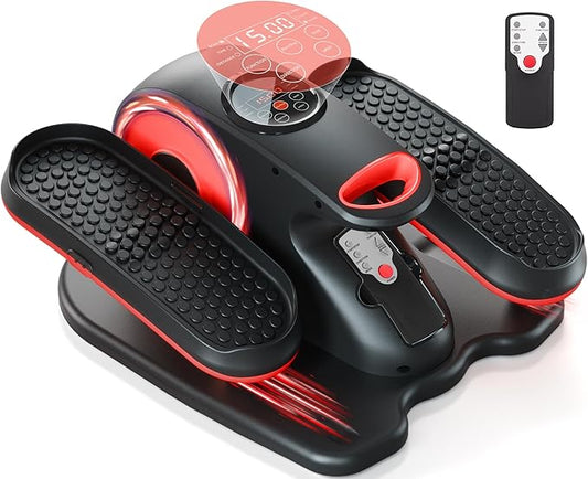 Under Desk Elliptical Machine, Ellipse Exerciser as Seen on TV for Seniors with Remote Control & 12 Adjustable Speeds, Elliptical Machine for Home