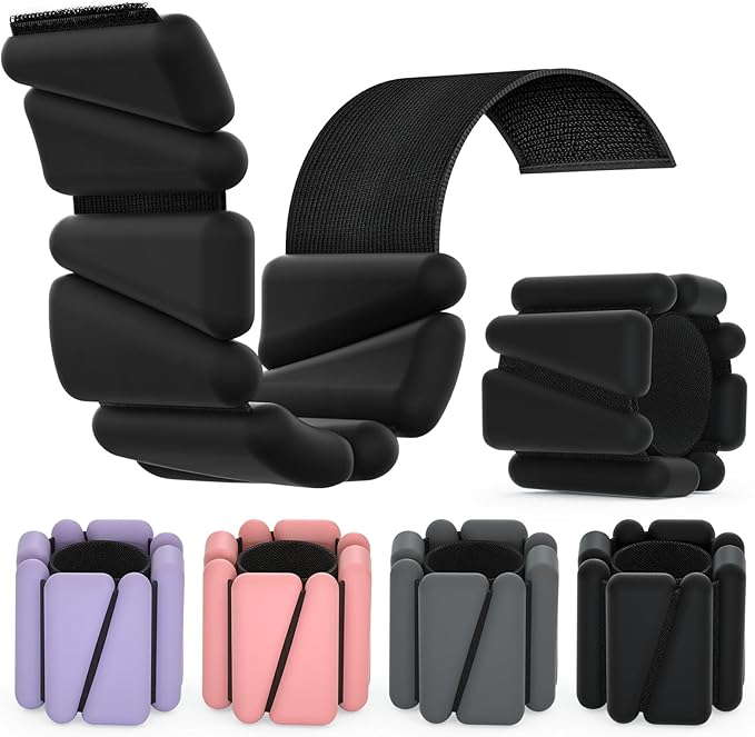 Wrist Weights, Ankle Weights for Women Men, Adjustable 2 (1LB (1LB Each)