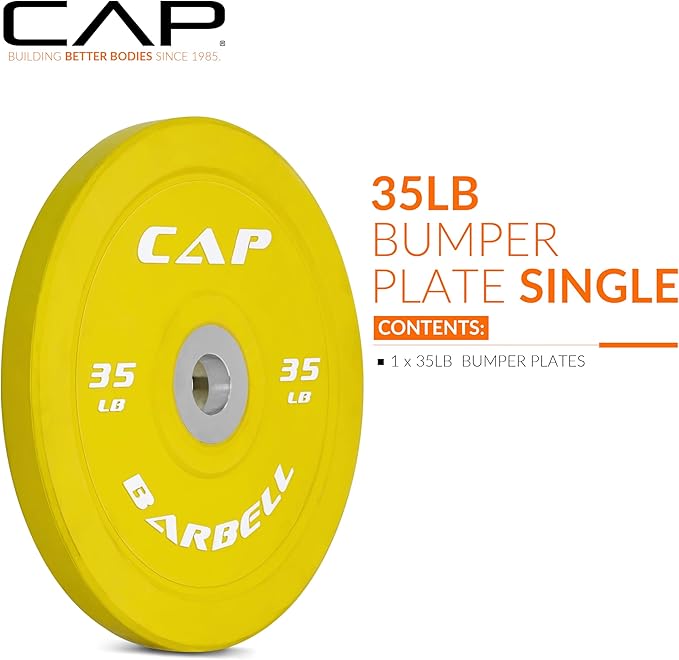 CAP Barbell Rubber Olympic Bumper Plate