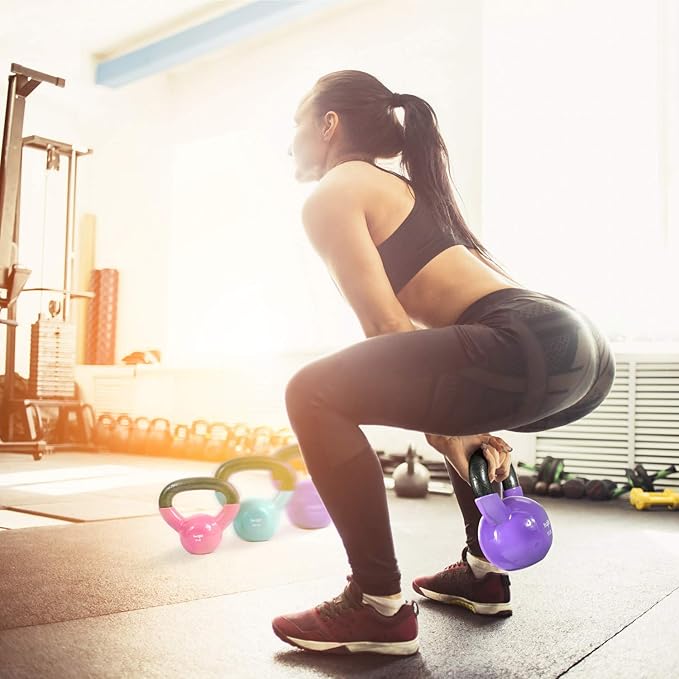 Yes4All Combo Kettlebells Vinyl Coated Weight Sets Great