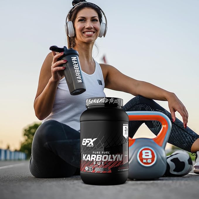 EFX Sports Karbolyn Fuel | Fast-Absorbing Carbohydrate Powder | Carb Load, Sustained Energy, Quick Recovery | Stimulant Free | 37 Servings (Cherry Limeade)