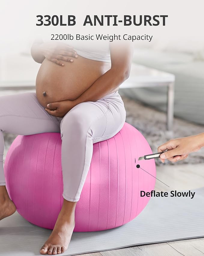 Trideer Yoga Ball Exercise Ball for Working Out 5 Sizes