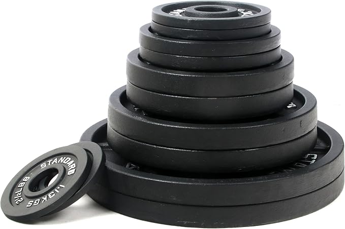 Signature Fitness Olympic 2-Inch Cast Iron Plate Weight