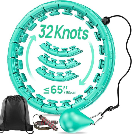 Weighted Exercise Hoop Plus Size 32 Detachable 2 in 1 Abdomen