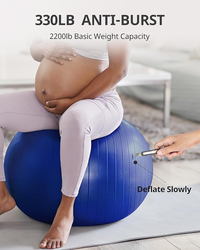 Trideer Yoga Ball Exercise Ball for Working Out 5 Sizes