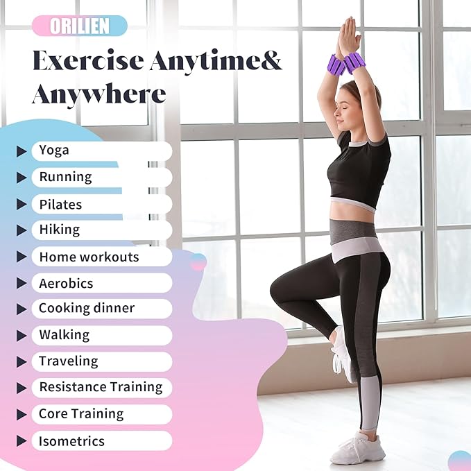 Wrist & Ankle Weights for Women Men 2 (1Lb (1Lb Each)
