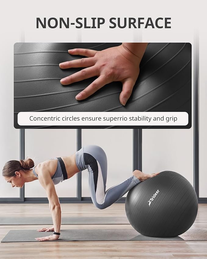 Trideer Yoga Ball Exercise Ball for Working Out 5 Sizes