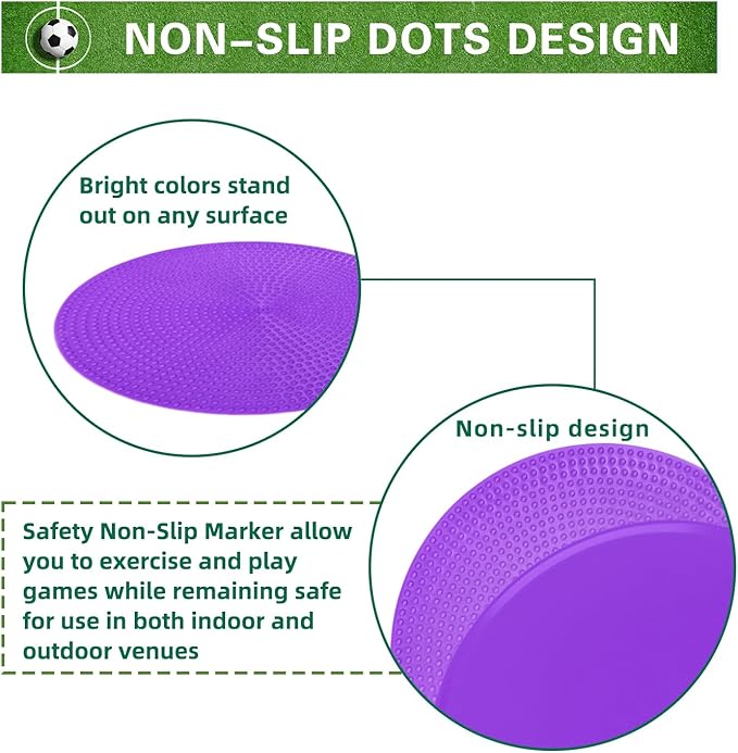 Spot Markers 4.72inch & 10inch Non Slip Rubber