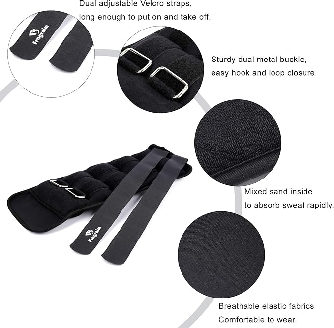 Ankle Weights for Women 1/2/3/4/6/8/10/12/15/20 LBS 1 Pair