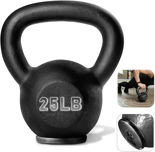 Yes4All Kettlebell Adjustable/Cast Iron/Protective Base Solid Smooth