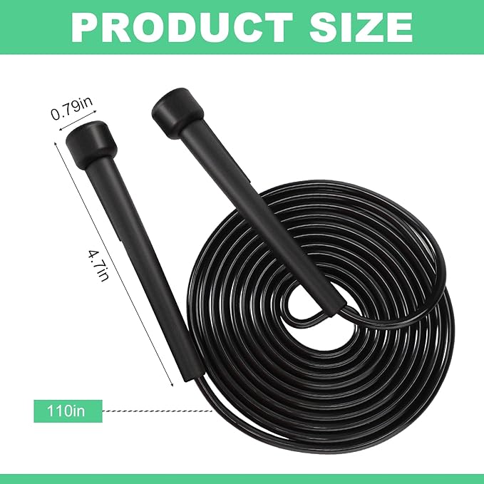 Lenwen 48 Pack Colorful Jump Rope Bulk Adjustable PVC Jump Rope 9.2 ft Versatile Skipping Rope Plastic Speed Jump Rope for Kids Cardio Fitness Adults Men Women Exercise Outdoor