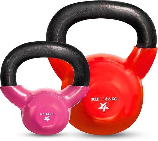 Yes4All Combo Kettlebells Vinyl Coated Weight Sets Great