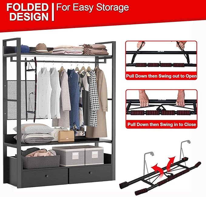 [2024 Upgrade] Multi-Grip Pull up Bar for Doorway