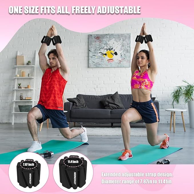 Wrist Ankle Weights Bangles 2lb for Women 2)
