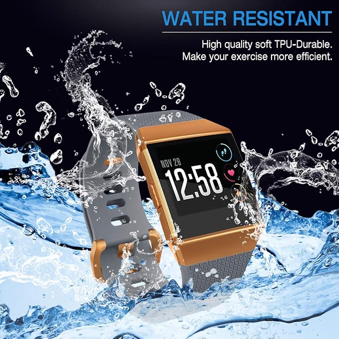 Compatible Ionic Bands for Men Women Large Small, Replacement Strap Sport Accessory Wristband with Original Design for Ionic Smart Watch