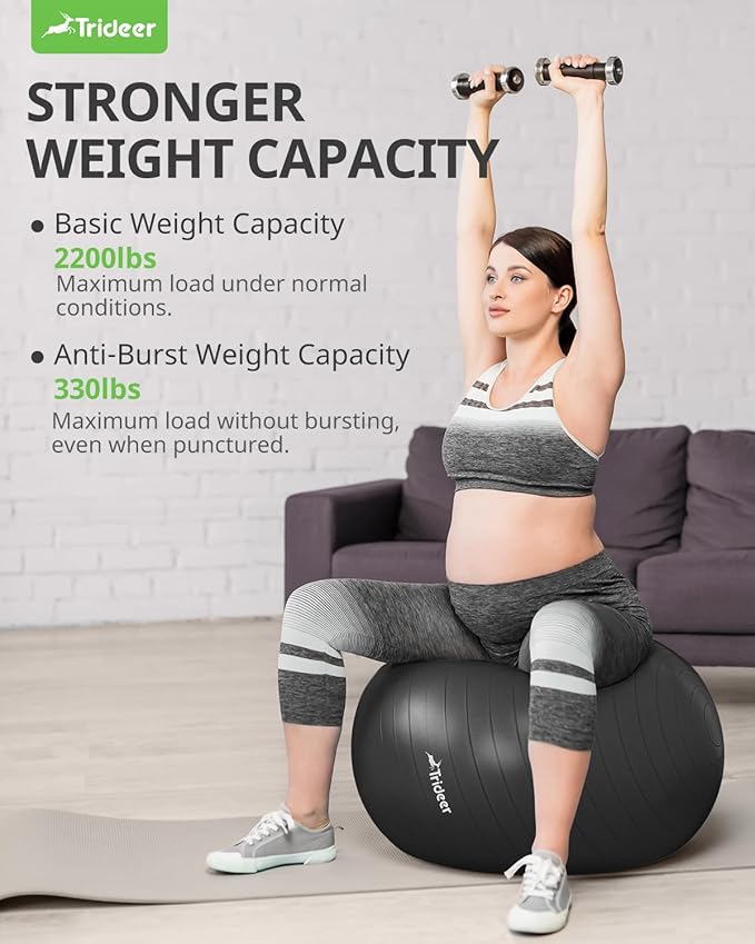 Trideer Yoga Ball Exercise Ball for Working Out 5 Sizes