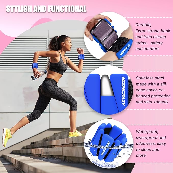 Wrist Ankle Weights Bangles 2lb for Women 2)