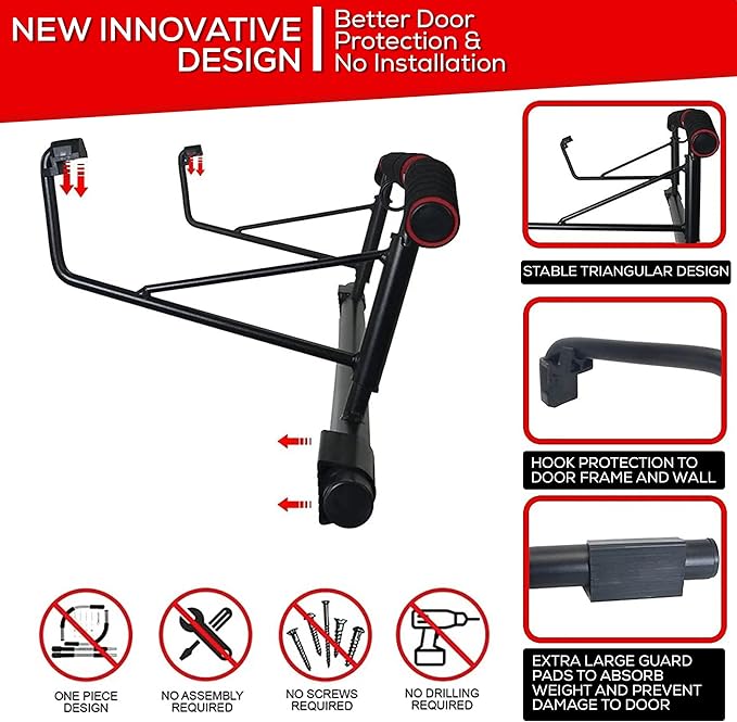 [2024 Upgrade] Multi-Grip Pull up Bar for Doorway