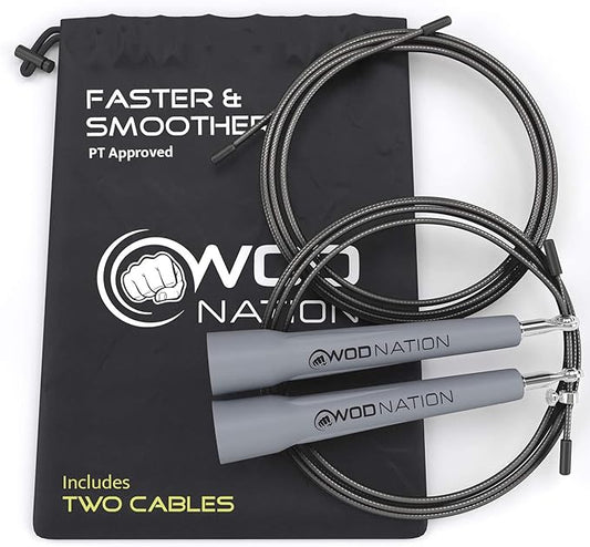 WOD Nation Adjustable Speed Jump Rope For Men