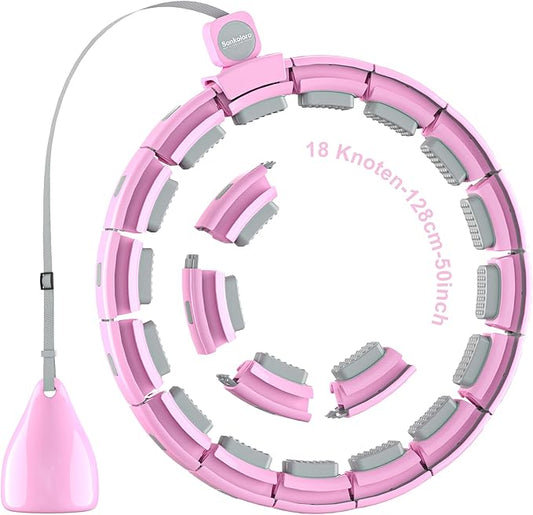 Weighted Workout Hoop for Adult Weight Loss - 50" Plus