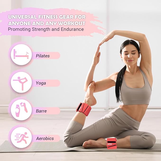 Wrist Ankle Weights for Women Set of 2 2 lbs/4 lbs/4 lbs